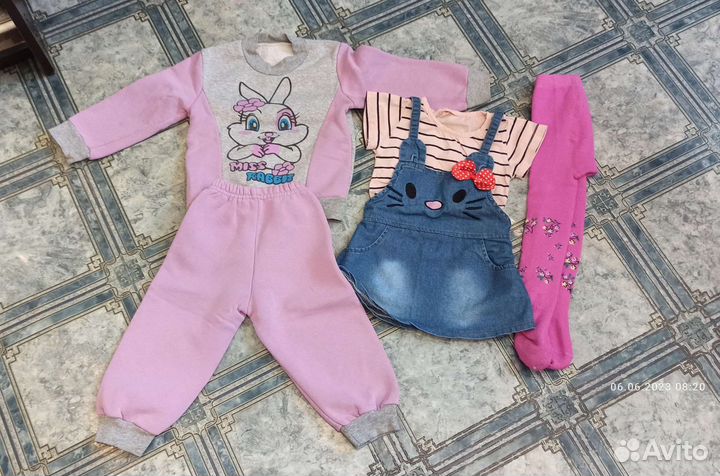 Пакет одежды для девочки от 1,5 до 2 лет