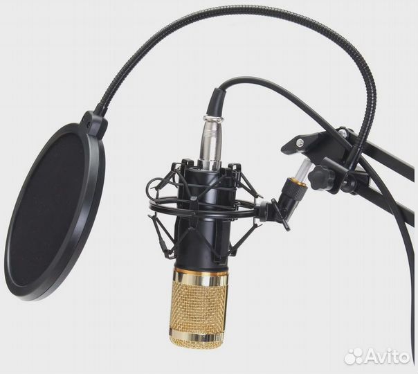 Микрофон bm800 + звуковая карта v8