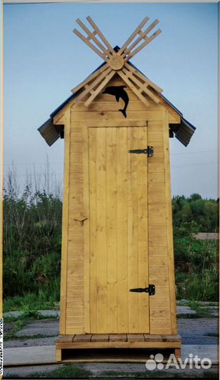 Уличный туалет деревянный ICY