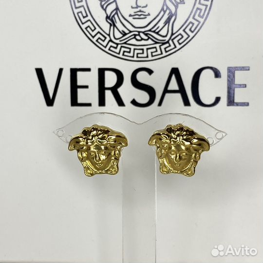 Серьги Versace гвоздики