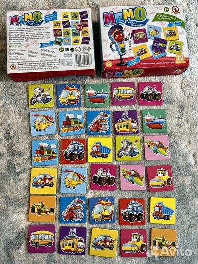 Развивающие пазлы конструктор карточки книги