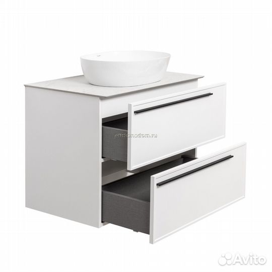 Тумба под раковину подвесная La Fenice Elba twin FNC-01-ELB-B-80-2, белая