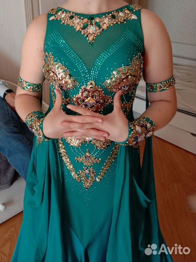 Платье для бальных танцев стандарт ю2 молодежь