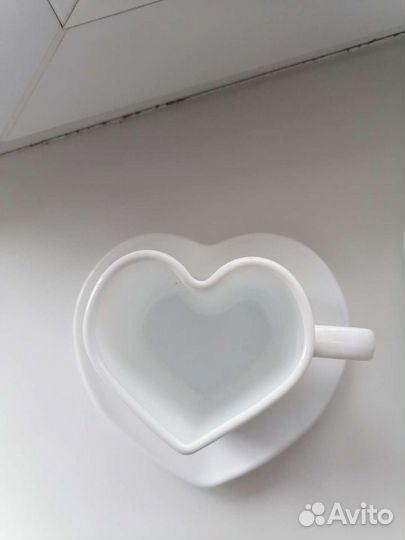 Чашка с блюдцем Сердце