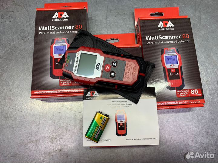 Детектор проводки, металла ADA Wall Scanner 80