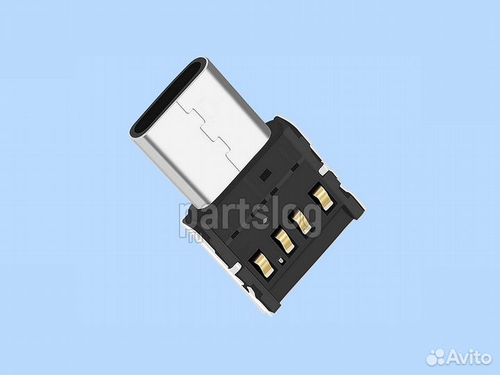 Переходник OTG USB на USB Type-С для подключения к