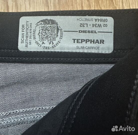 Джинсы Diesel Tepphar W34L32 оригинал новые