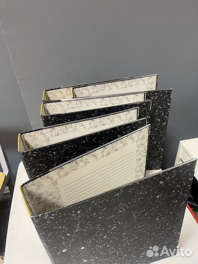 Папки в стиле мрамор для документов