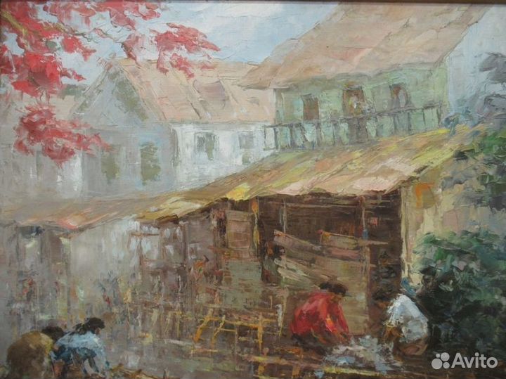 Картина маслом из японской галереи