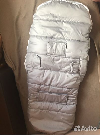 Зимний конверт в коляску + муфты варежки