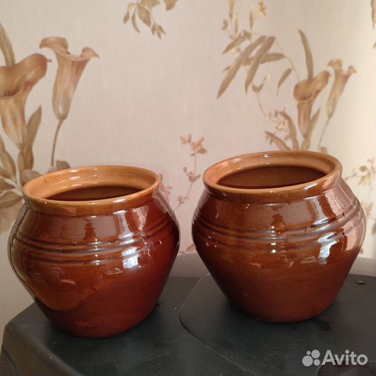 Горшки керамические, кружка керамическая