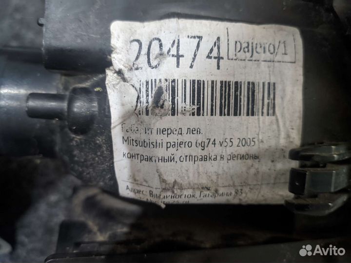 Габаритные огни pajero