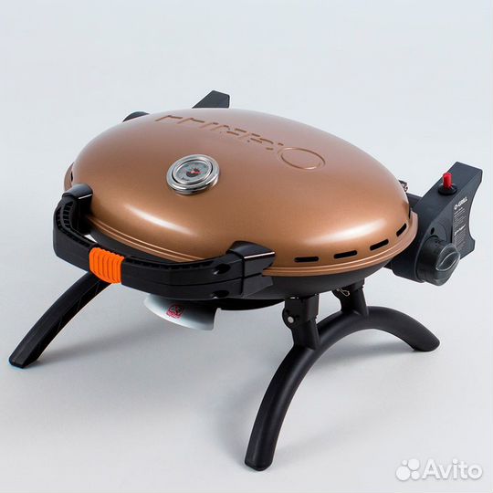 Газовый гриль O-grill 500mт bicolor black-gold + адаптер А