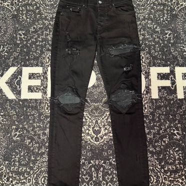 Джинсы Amiri MX1 Black Patch