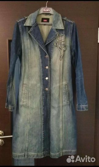 Джинсовый плащ Colin's