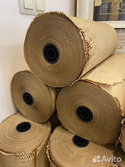 Сотовая бумага рулон 250 м упаковочная канцелярия