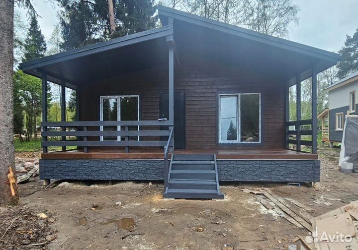 Каркасный дом 9х8