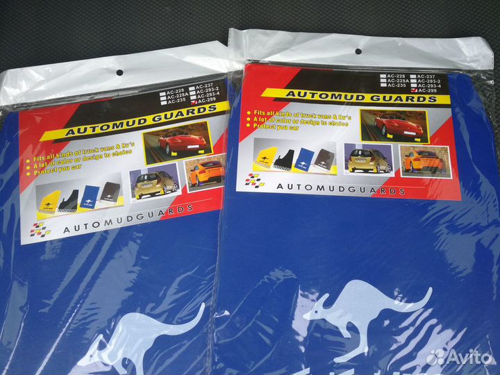 Брызговики универсальные, синие 30х43