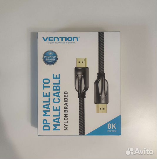 Кабель Displayport 1.4 3 метра Vention