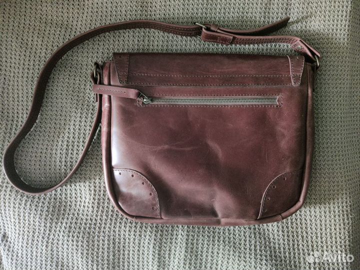 Кожаная сумка-портфель