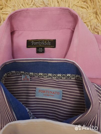 Детские рубашки на мальчика р.128-134