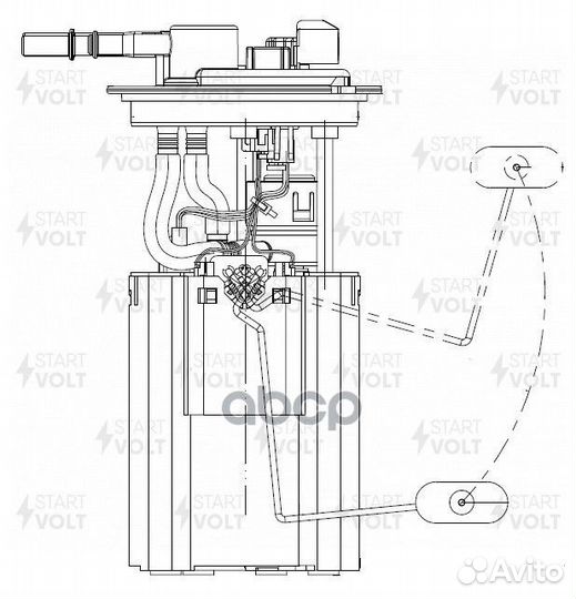 Модуль топливного насоса для а/м Lifan Solano