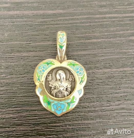 Нательная иконка Богородица Семистрельная