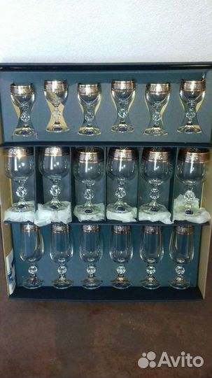 Набор бокалов Bohemia Claudia 18 шт