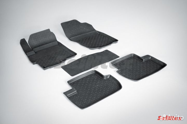 Ковры резиновые в салон на Mitsubishi Lancer X