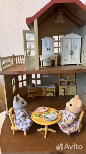 Sylvanian families большой дом со светом