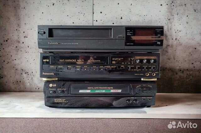 Видеомагнитофоны ретро VHS LG Panasonic