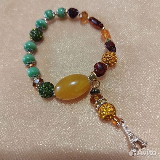 Брошь цветок из ткани большой