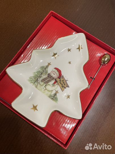 Тарелка новогодняя