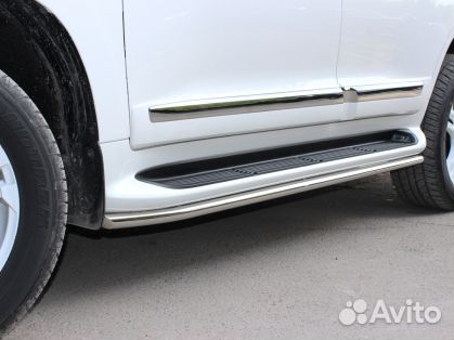 Обвод штатных порогов d-43 Toyota Land Cruiser 200