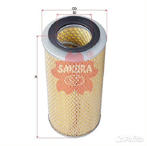 Фильтр воздушный A-1832 sakura nissan Cube, March