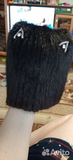 Шапка норковая женская