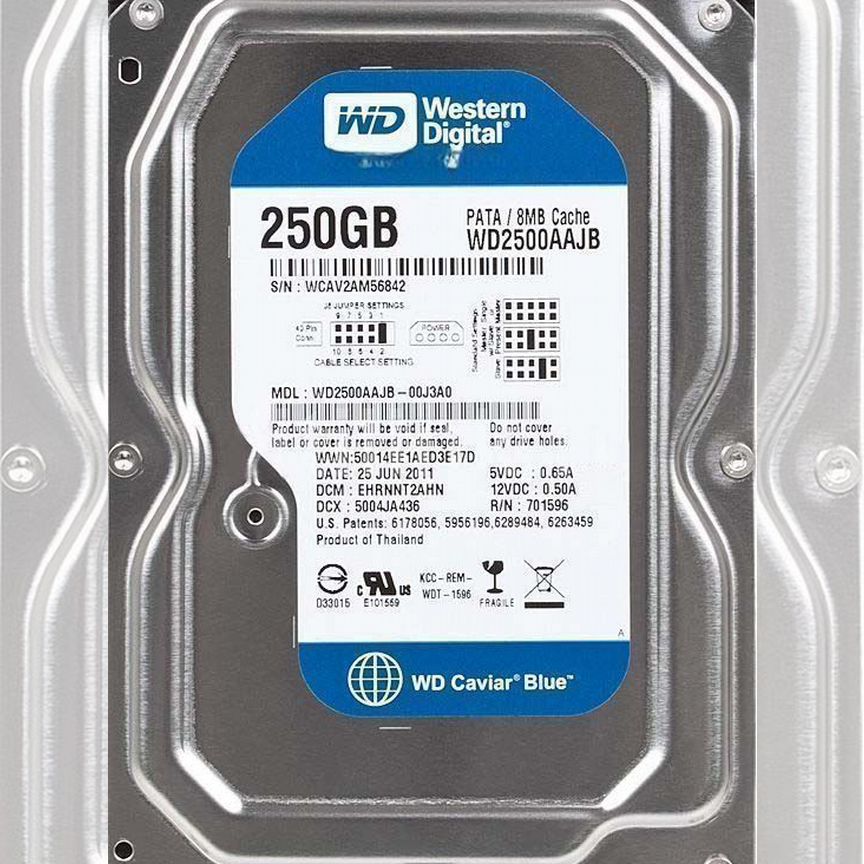 [WD2500AAJB] Жесткий Диск Western Digital 250gb Sata Wd2500aajb