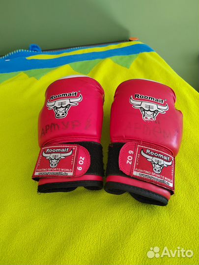Боксерские перчатки, детские, 6 унций. 4-6 лет