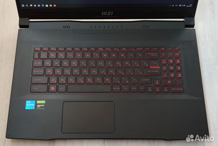 Игровой MSI\17.3\i5 -11400H/OZU 12g\SSD/GTX 1650
