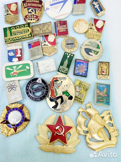 Значки времен СССР 27 шт