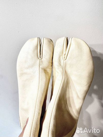 Сапоги Maison Margiela Tabi White Leather Оригинал