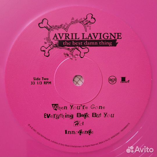 Винил Avril Lavigne – The Best Damn Thing (2LP pin