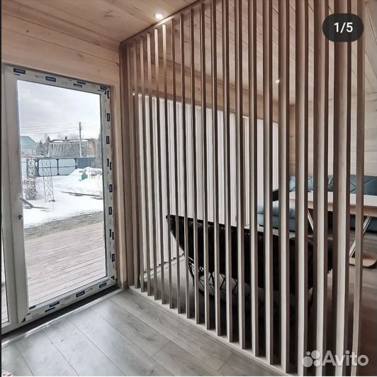 Межкомнатная перегородка из реек