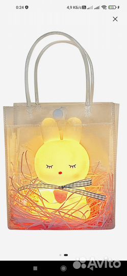 Светильник Зайка в сумочке Wellfort