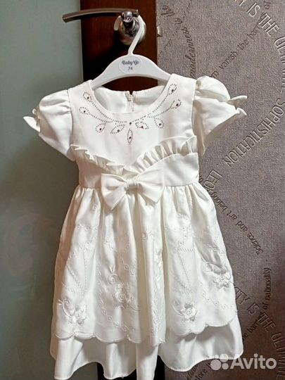 Платье на девочку 74 80
