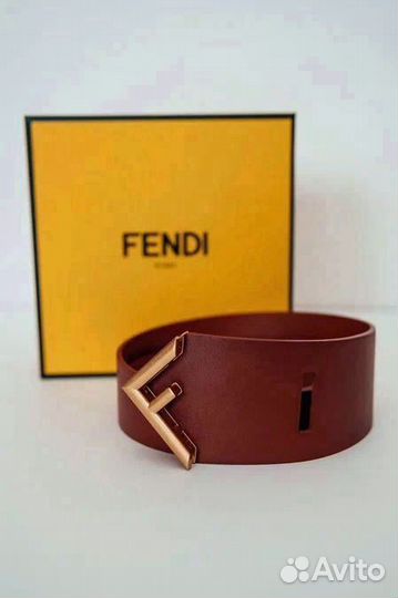 Ремень коричневый Fendi