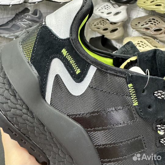 Кроссовки мужские Adidas Nite Jogger 3M Black Gree