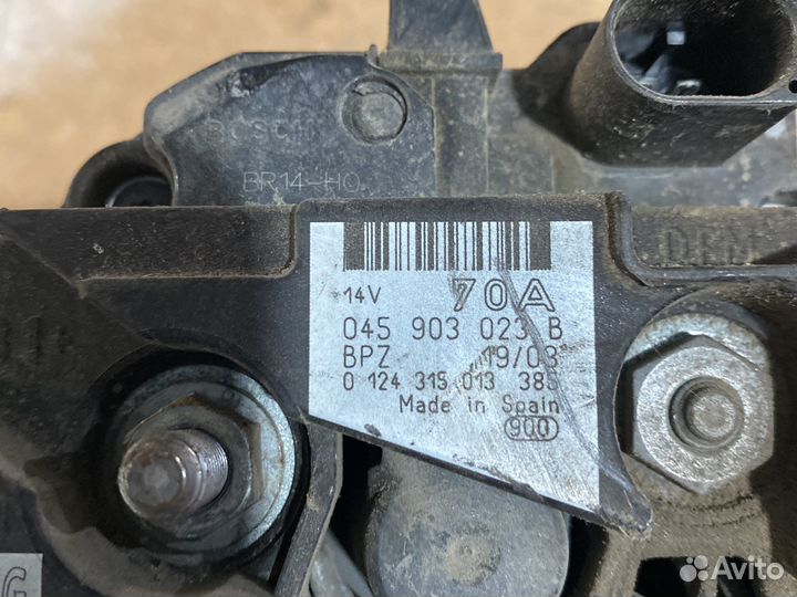 Генератор 045903023B 1.4tdi Polo Skoda 70А