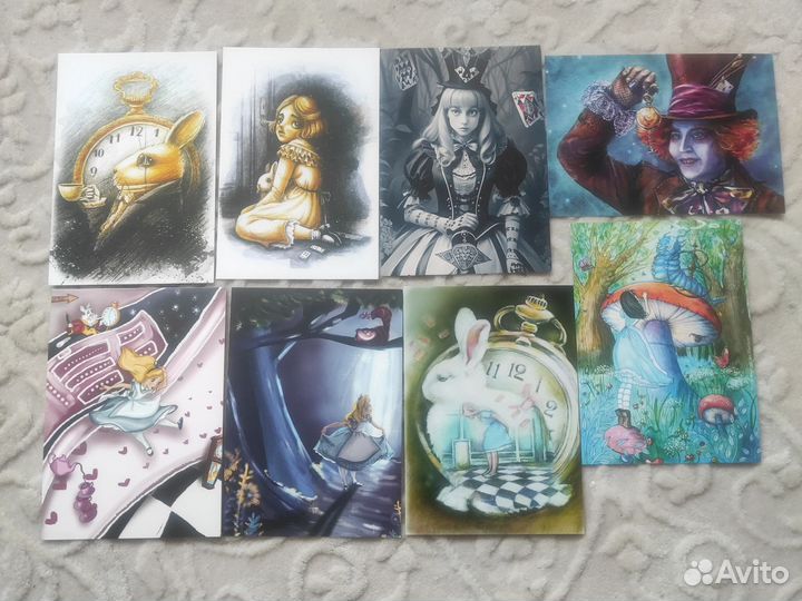 Открытки Алиса в стране чудес