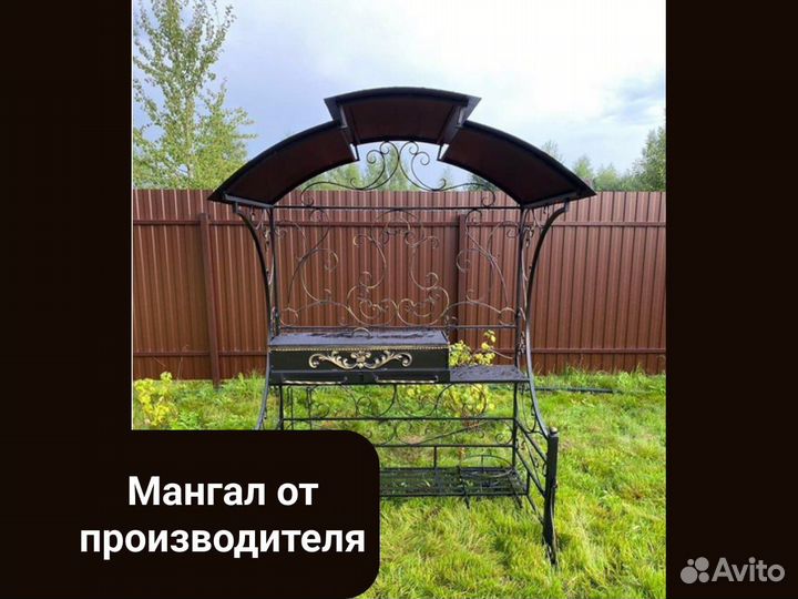 Кованые мангалы с крышей